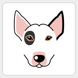 Bull Terrier dog face Sticker